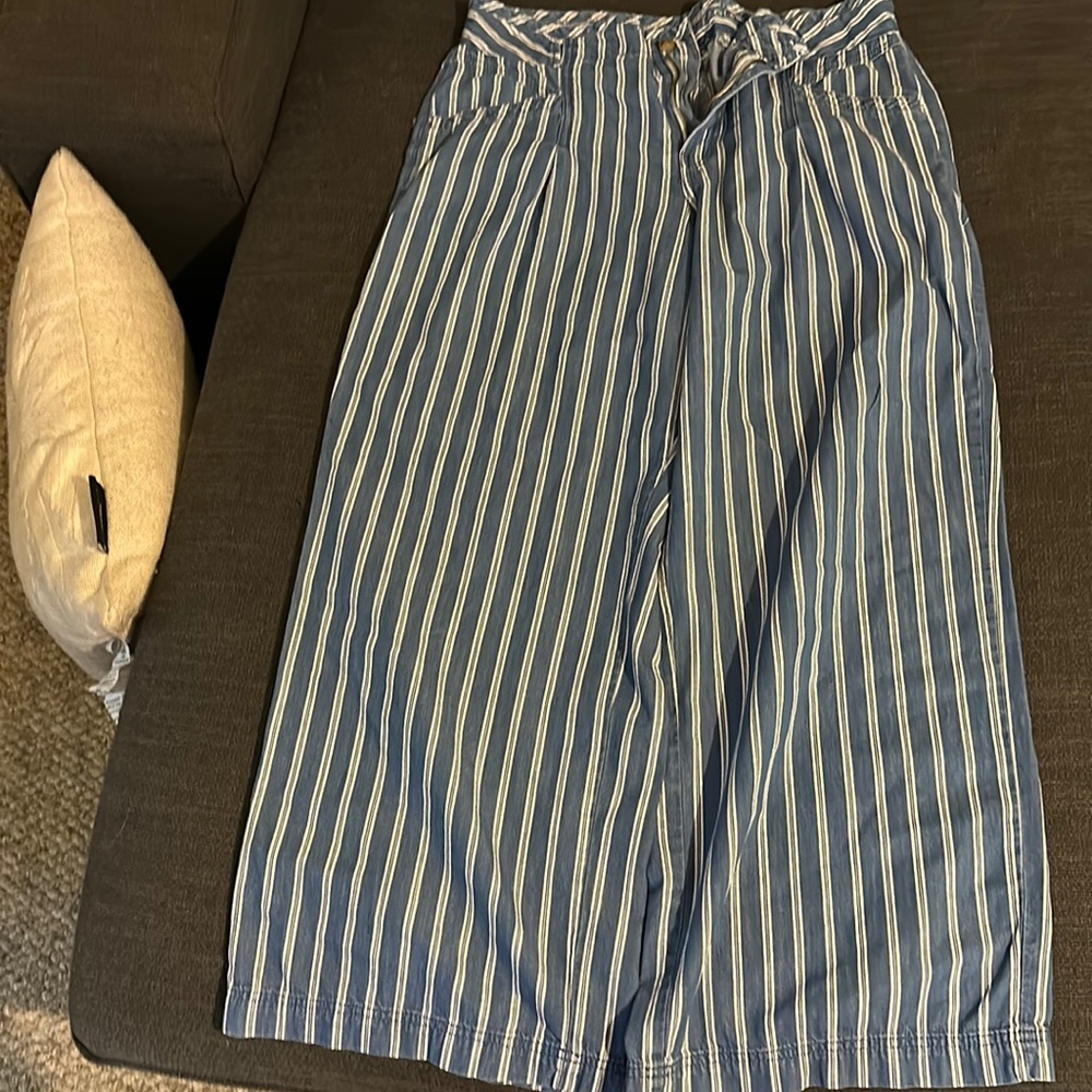 Blue and White Summer Pants